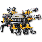 Cultivator / prasitoare ALP 7 sectii 1X600 litri cu fertilizare INOX cadrul rabatabil