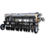 12. Cultivator / prasitoare ALP 9 sectii 1×900 litri cu fertilizare inox cadrul rabatabil