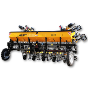 11. Cultivator / prasitoare ALP 9 sectii 1×900 litri cu fertilizare cadrul rabatabil